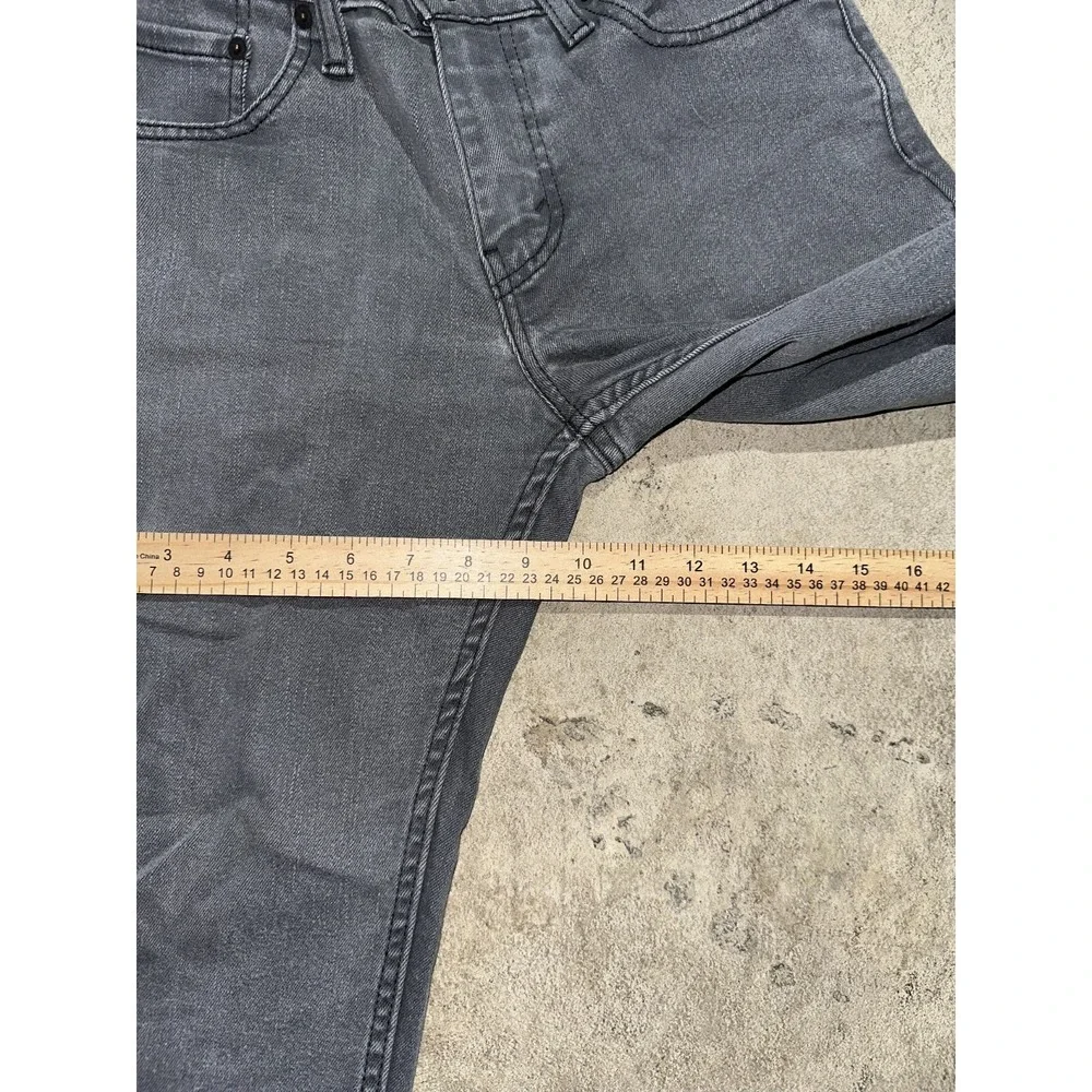 Levis 511 Jeans Men 29x30 Gray Slim Fit Straight Leg Distressed Stretch Denim‎